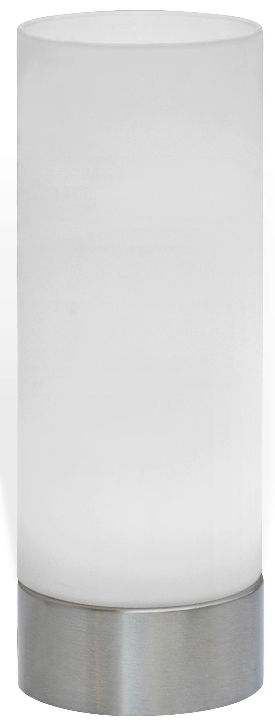 LAMPA STOŁOWA LED CANDLE - biały/kolor niklowy, Konventionell, metal/szkło (8/21,5cm) - Novel