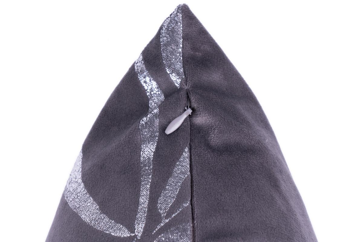 ZIERKISSENSET PRISMA 425 2ER-SET - Silberfarben/Graphitfarben, Konventionell (30x45/50x45cm)