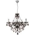Lustră Lustră "isabella" - gri închis/culoare crom, Romantik / Landhaus, plastic/metal (149cm) - Modern Living
