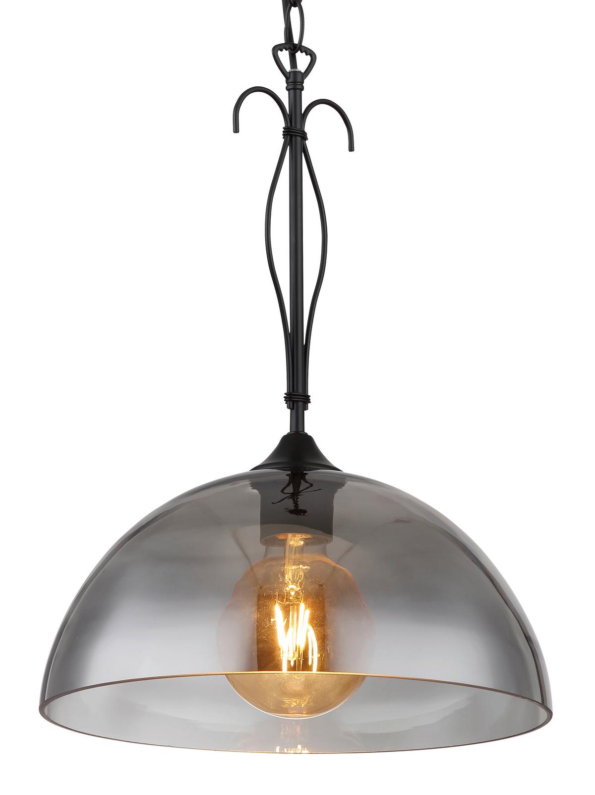 Luster 69061h - crna, Konvencionalno, staklo/metal (30/120cm) - Globo