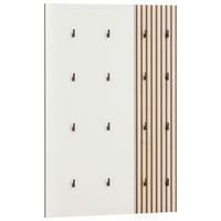 Garderobni Panel Alexa, Bež, Barva Hrasta - barve hrasta/bež, Design, leseni material (73,5/109/2,6cm) - MID.YOU