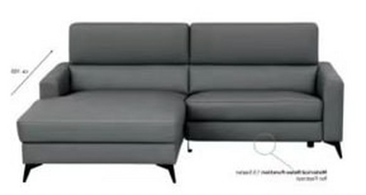 Sarokkanapé Bari - bézs, Konventionell, bőr/textil (102-163/75-95/214cm) - Mömax