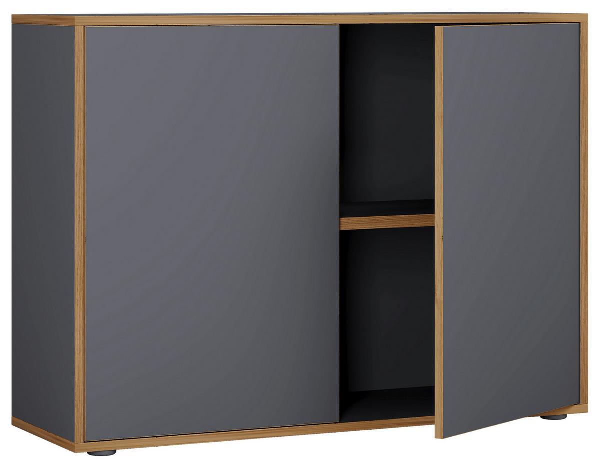 AKTENSCHRANK SALIA B100 - Honigeiche/Anthrazit, Design, Holzwerkstoff (100/74/33cm) - MID.YOU