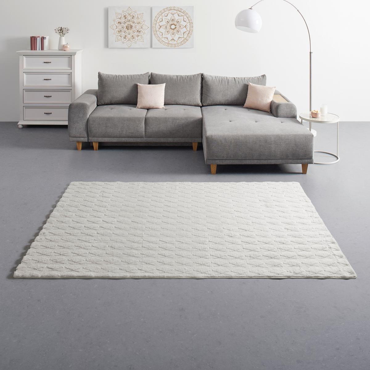 Műszőrme Diamond 120/170 - krém, Modern, textil (120/170cm) - Mömax
