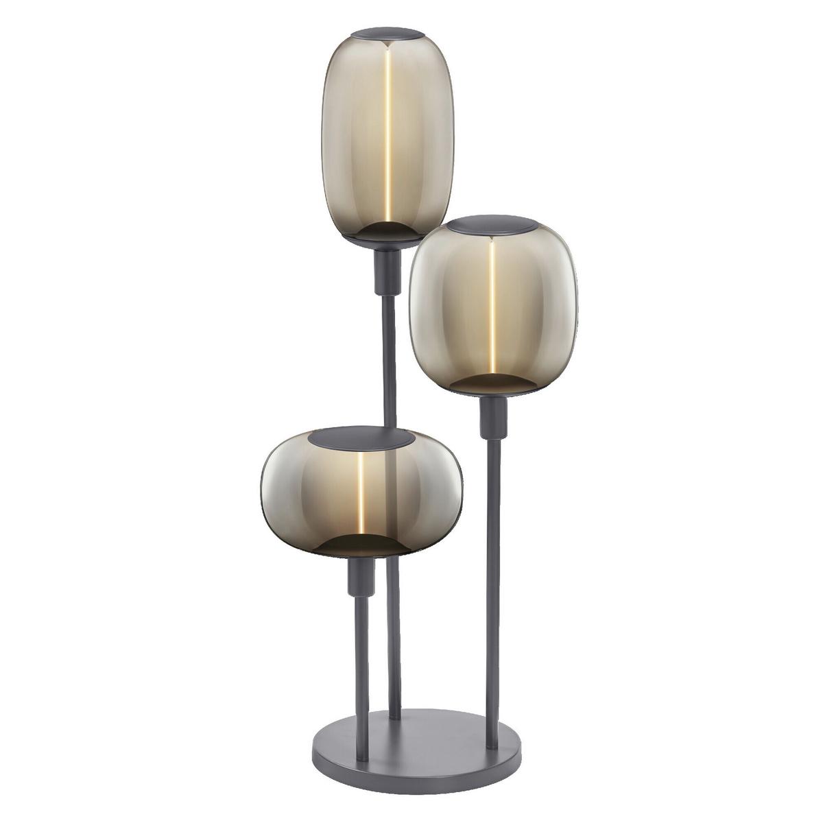 LAMPA STOJĄCA DECOR STICK FLOOR 3XE27 DIM DG - ciemnoszary, Basics, metal (32/78cm) - Osram
