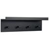 VÄGGHÄNGARE BENNY -SB- - svart, Modern, trämaterial (40/12/10cm) - Mömax