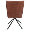 STOL ELLEN GIGA S - svart/terrakotta, Modern, metall/textil (49/90,5/65,5cm) - Premium Living