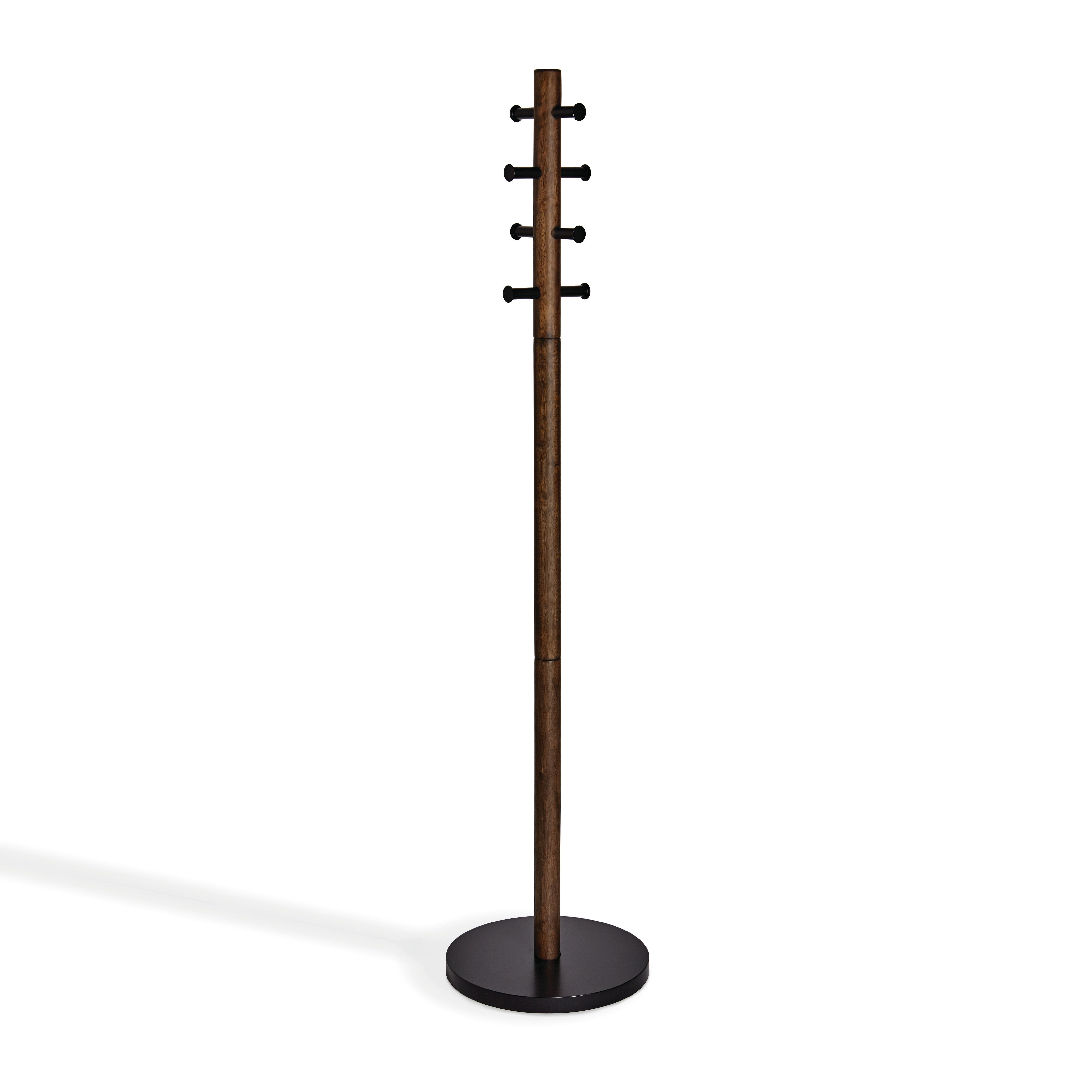 Kleiderständer Dunkelbraun - Dunkelbraun, Basics, Holz (51/165cm) - Umbra