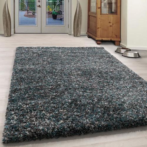 Hochflorteppich Enjoy Blau ca. 80x150cm - Blau/Pastellblau, KONVENTIONELL, Textil (80/150cm) - Novel