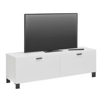 TV-Element Lugo Alpinweiss - Schwarz, Modern, Holzwerkstoff/Kunststoff (135/43,2/36cm) - Mömax