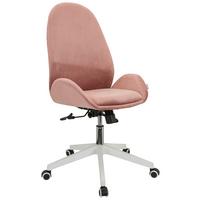 Vrtljivi Stol Avea, Roza - roza/bela, Basics, umetna masa/tekstil (56/104/58cm) - MID.YOU