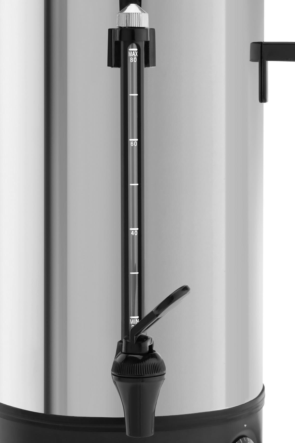 DOZOWNIK DO NAPOJÓW GORĄCYCH MIA - kolor stalowy/czarny, Basics, metal (33,5/58cm) - Novel