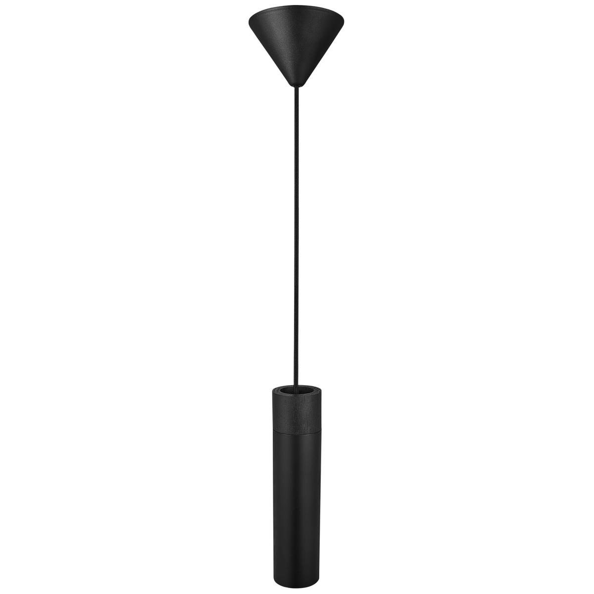 LAMPA WISZĄCA 2010453003 TILO PELA 1 CZARNA - czarny, Design, metal/drewno (6/24,6cm) - Nordlux