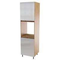 Magasszekrény Sütőhöz Toscana - Artisan tölgy/magasfényű fehér, Modern, faalapú anyag (60/221/56cm)