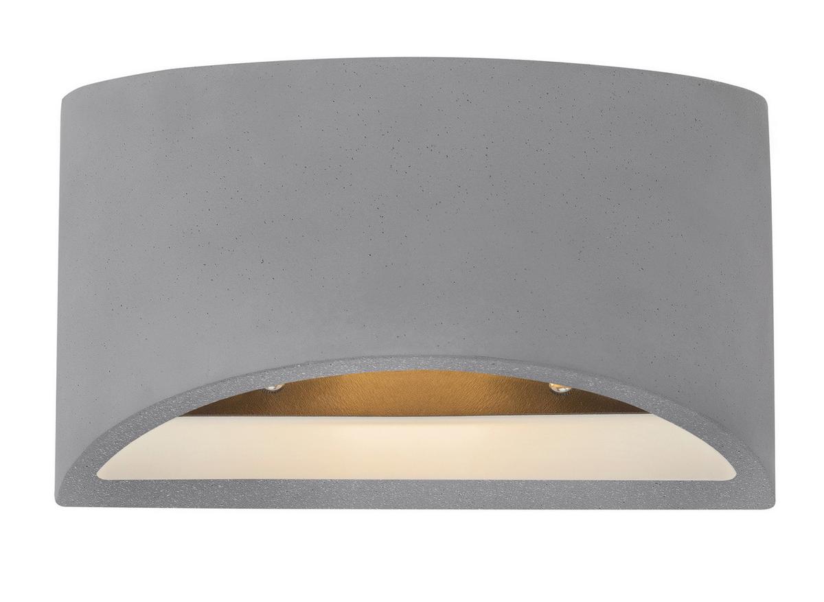 Falilámpa 20/8,8/12 - szürke, Design, kő (20/8,8/12cm) - Globo