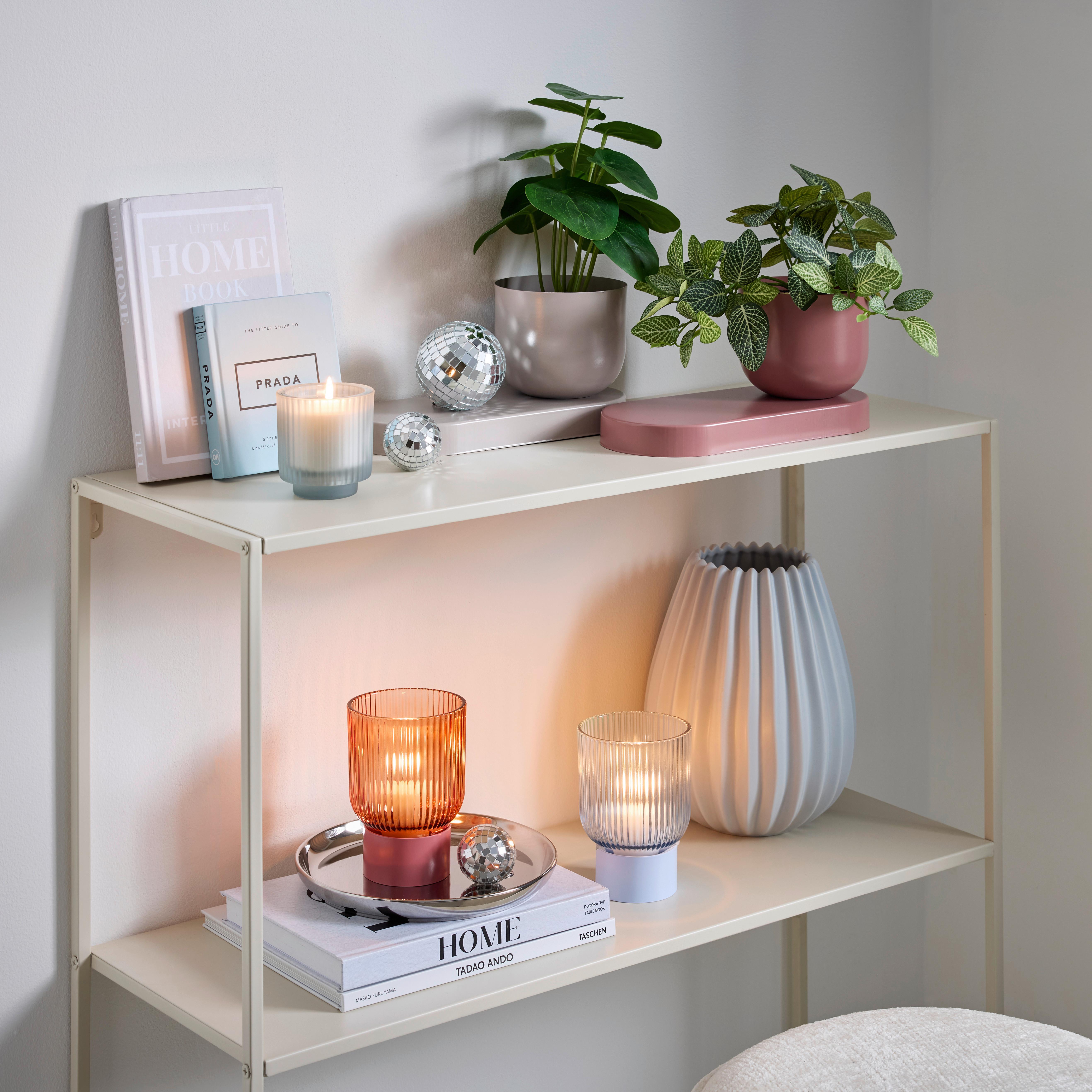 Mască pentru ghiveci Lio - roz antic, metal (27/13/12cm) - Mömax