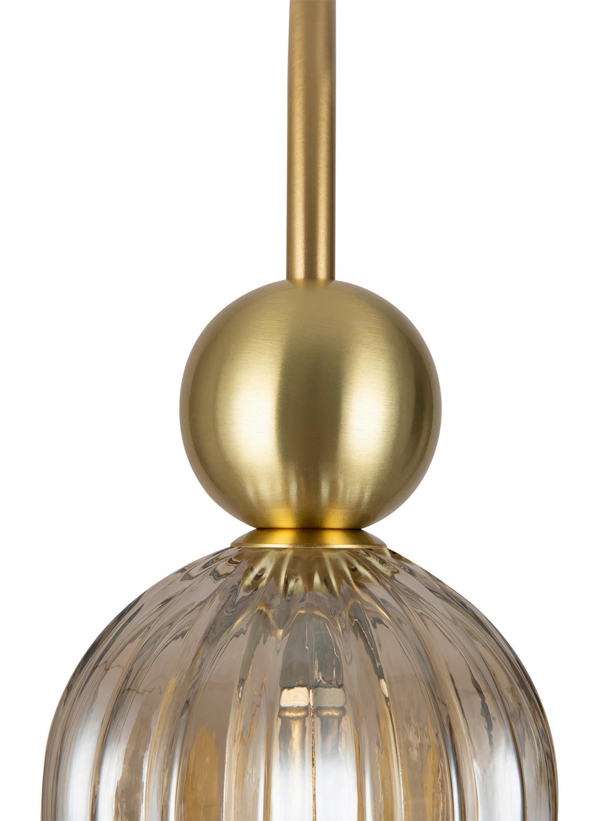 WANDLEUCHTE ANTIC - Cognac/Goldfarben, Trend, Glas/Metall (10/53,5/26,5cm) - MAYTONI