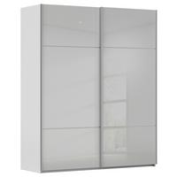 Omara Z Drsnimi Vrati Covalo, Siva - siva/barve aluminija, Konvencionalno, kovina/steklo (162/223/68cm) - Novel