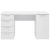 SKRIVBORD CARLOS WEISS - vit, Modern, trämaterial (146/78/60cm) - Mömax