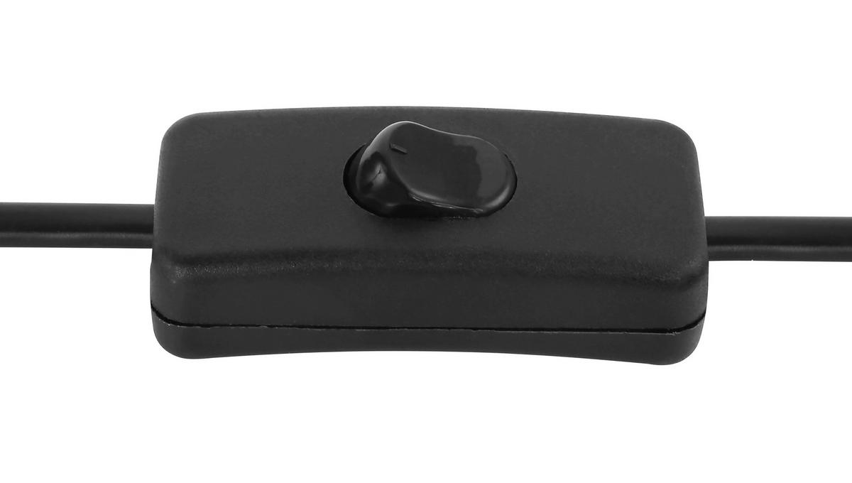 Tischleuchte Fanni max. 40 Watt - Messingfarben/Schwarz, Design, Glas/Metall (15/23,5cm) - Globo