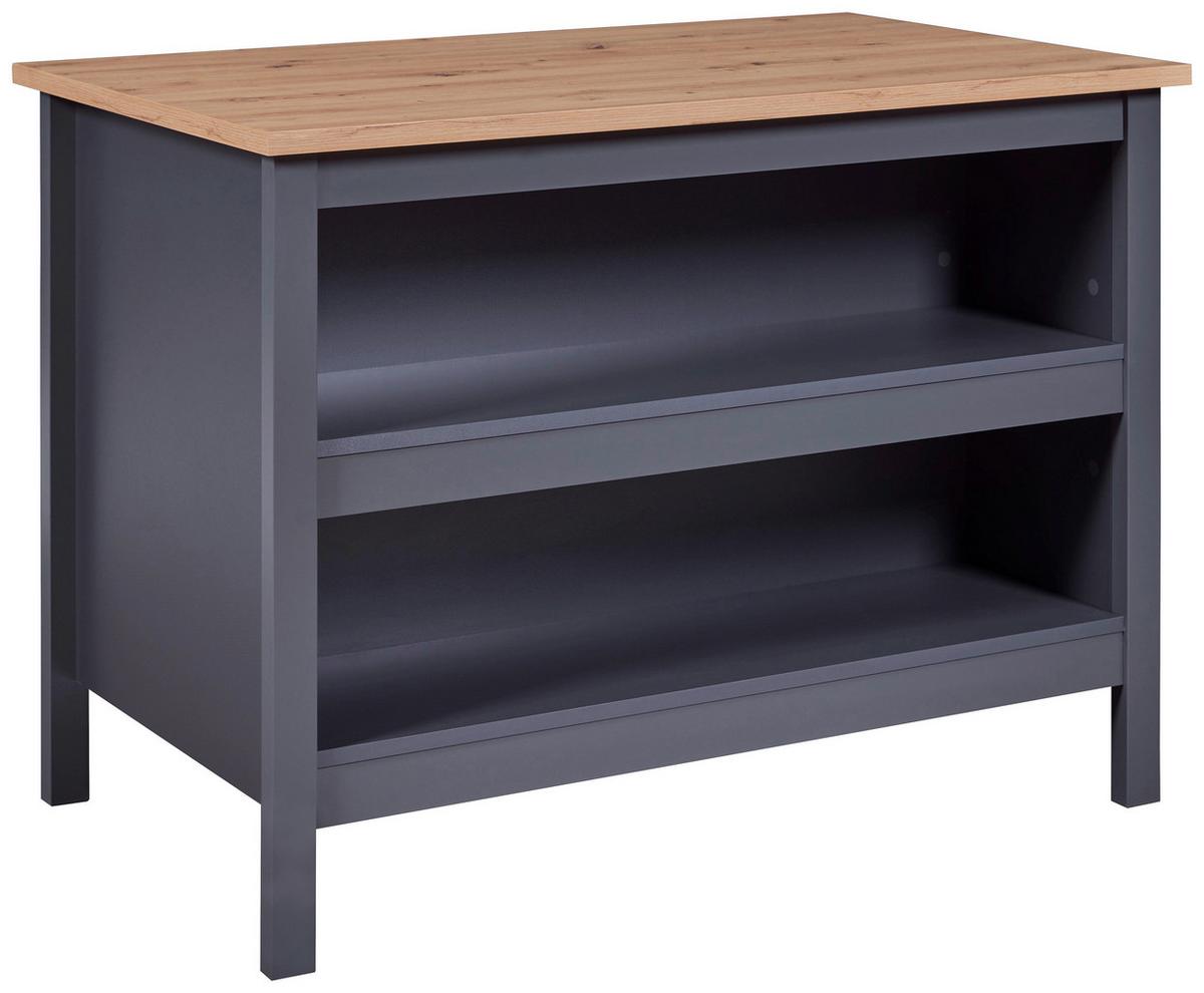 Konyhasziget Nellina - Artisan tölgy/antracit, Trend, faalapú anyag (124/92/75cm)