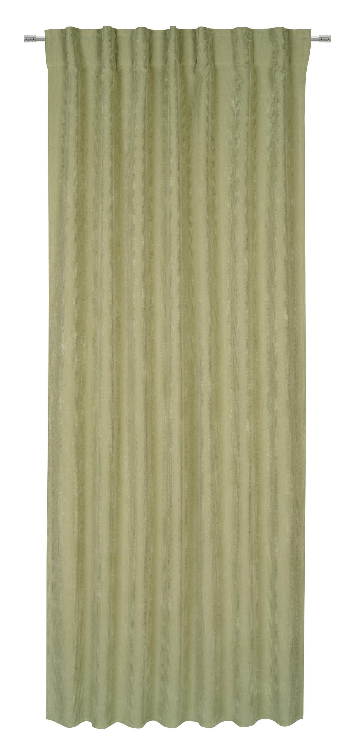 Končana Zavesa Linus - zelena, Design, tekstil (140/255cm) - Premium Living