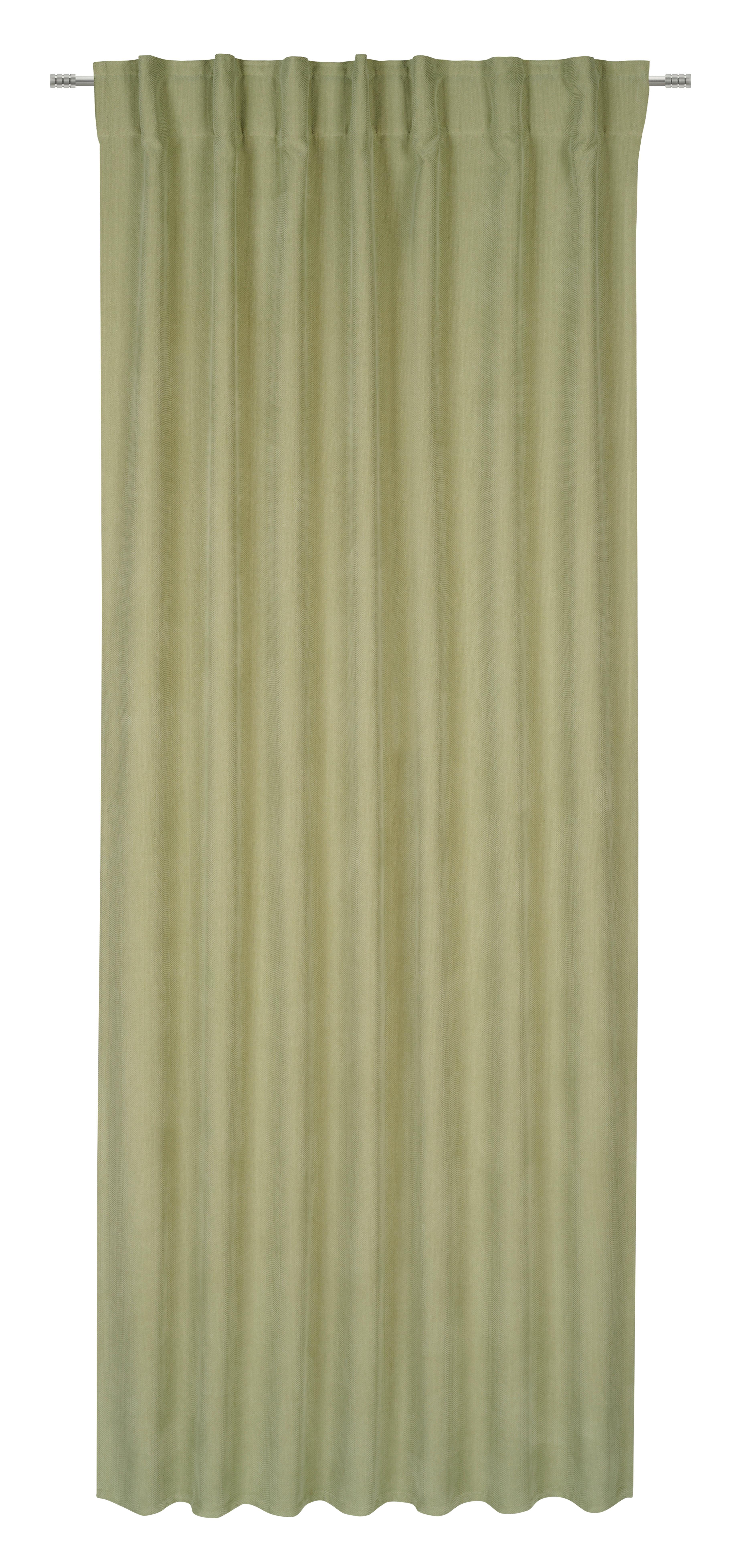 GARDINLÄNGD LINUS - grön, Design, textil (140/255cm) - Premium Living
