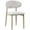 STOL IDA - beige/ekfärgad, Design, metall/trä (50/80/57cm) - Mömax