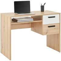 Pisalna Miza Basic Two, Barva Hrasta, 100x50 - črna/bela, Konvencionalno, umetna masa/leseni material (100/75/50cm)