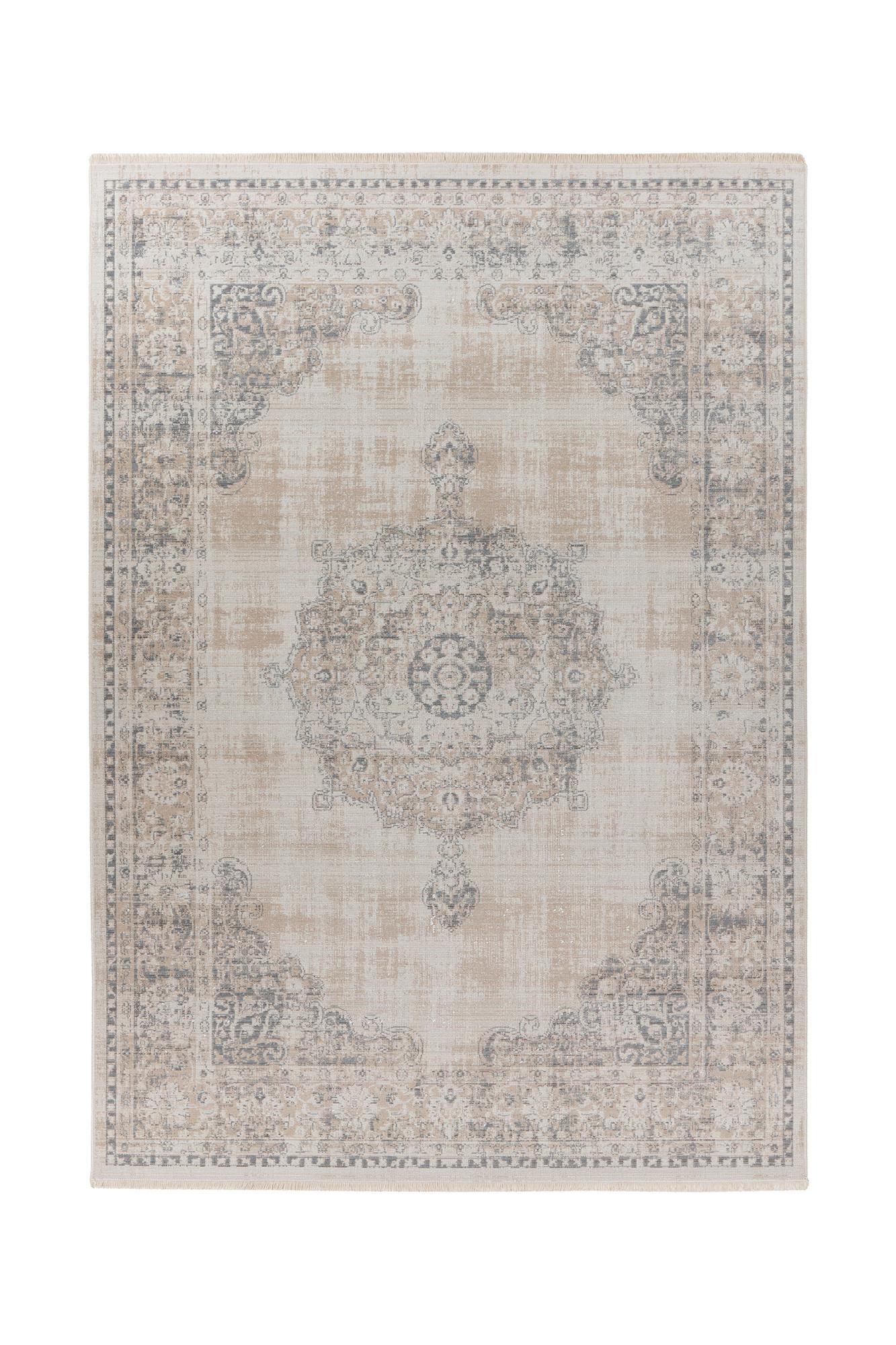 Vintage-teppich Milan 125 Grau 160x230 - Grau, Basics, Textil (160/230cm) - Kayoom