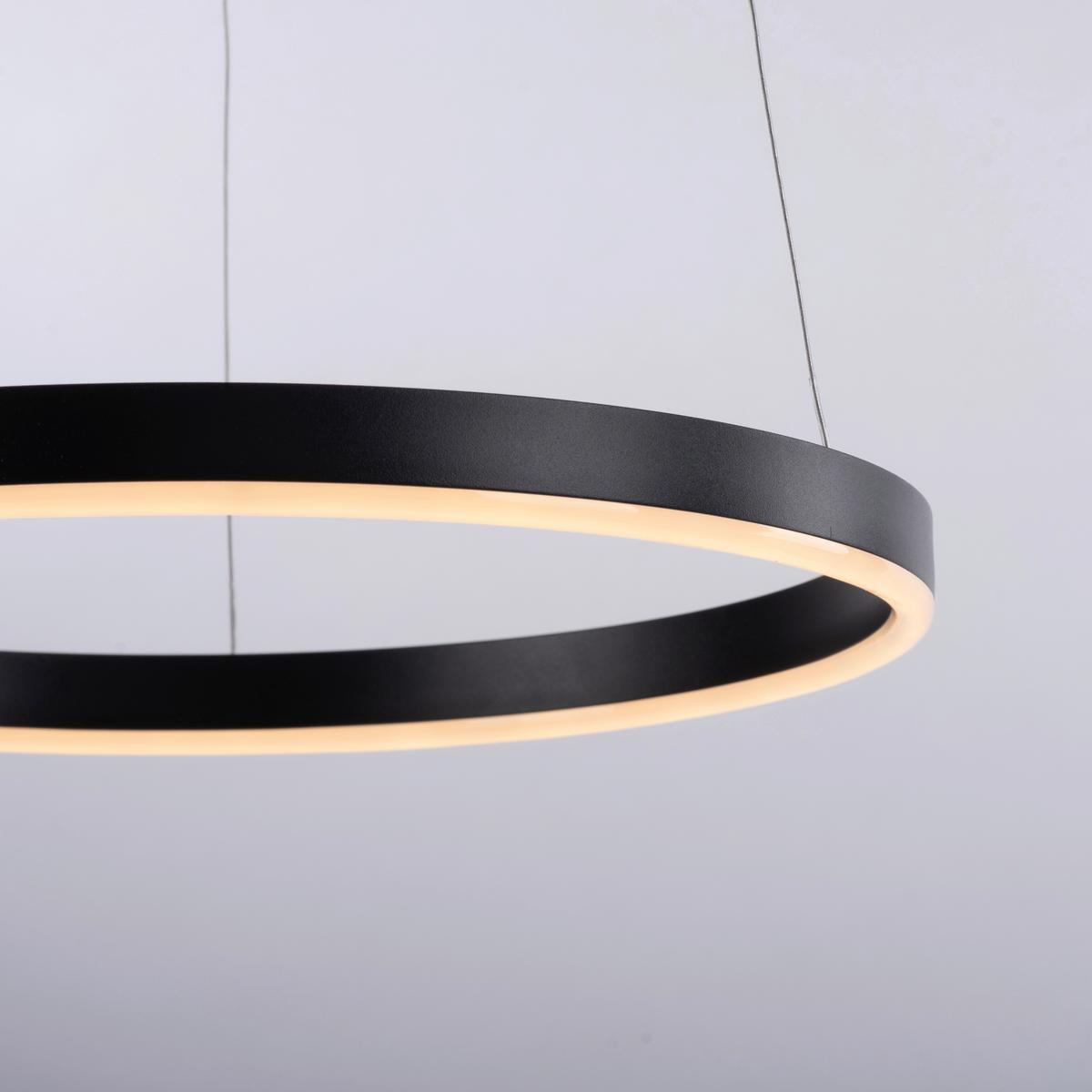 LAMPA WISZĄCA LED 15393-13 RITUS - antracytowy, Trend, tworzywo sztuczne/metal (39/120cm)