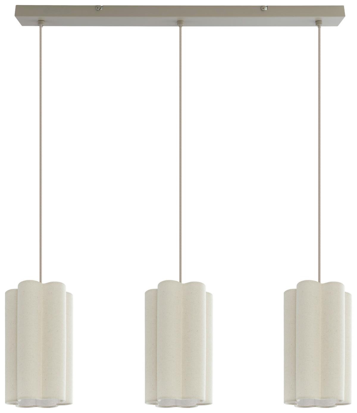 LAMPA WISZĄCA DALMA - beżowy, Trend, tworzywo sztuczne/metal (73.5/15/120cm) - Novel