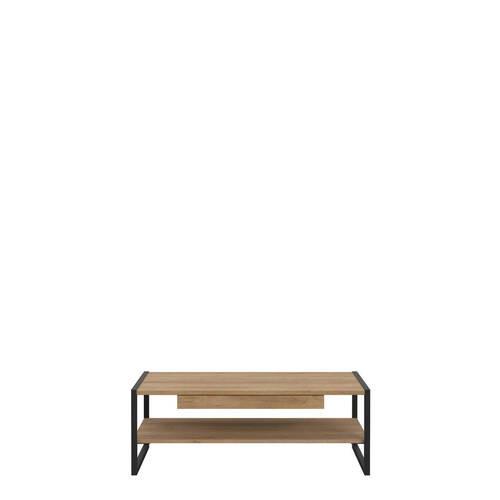 Dohányzóasztal High Rock - fekete/tölgyfa, Design, faalapú anyag (111/40/60cm) - Mömax