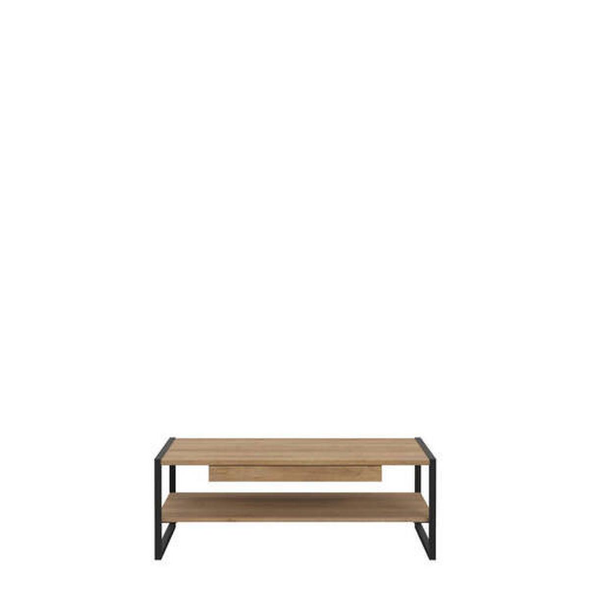 Dohányzóasztal High Rock - tölgyfa színű/fekete, Design, faalapú anyag (111/40/60cm) - Mömax