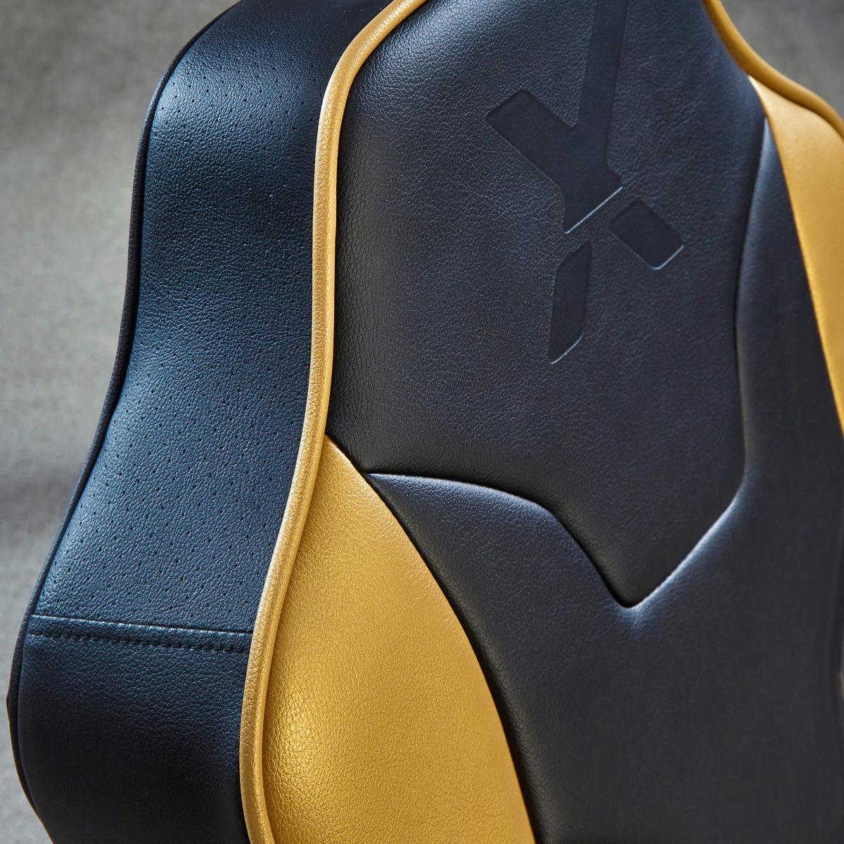 Gamingsessel Shadow 2.0 ca. 42x64x75 cm Gelb/Weiß/Schwarz - Goldfarben/Schwarz, MODERN, Textil (42/64/75cm) - X Rocker
