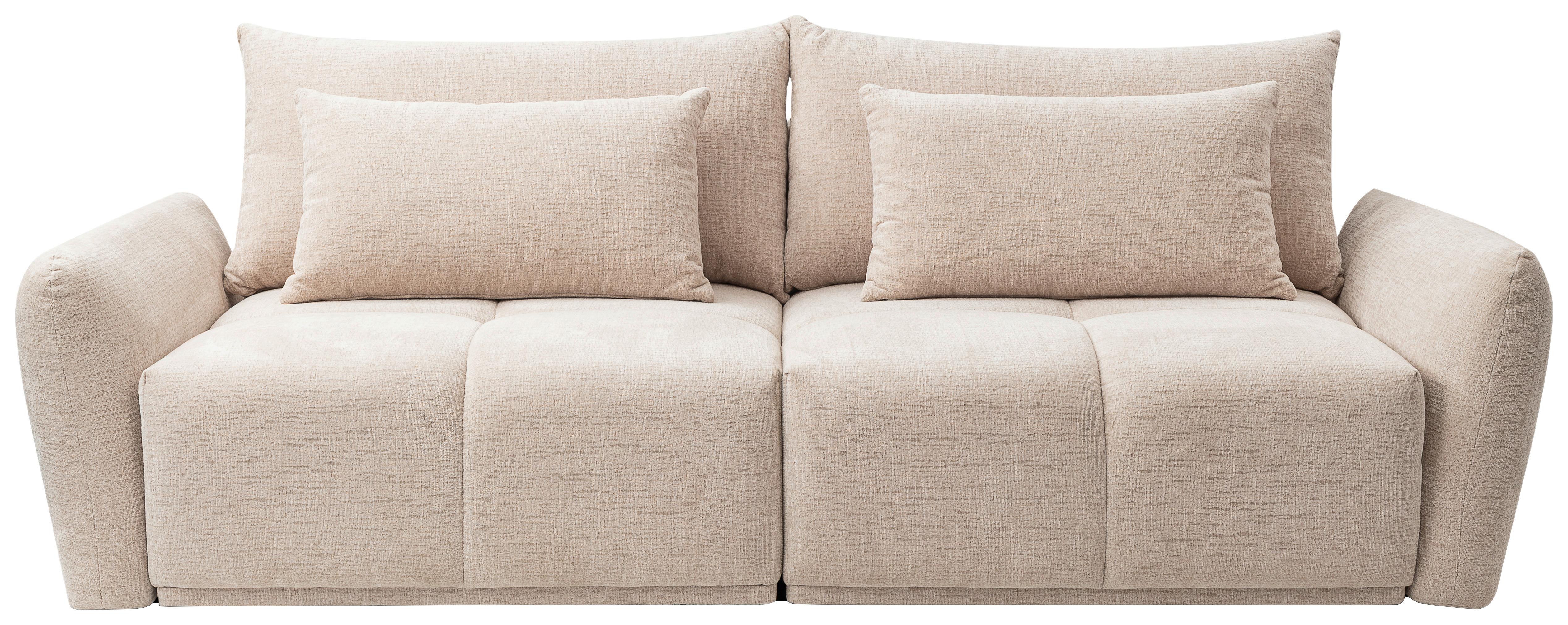 Trosjed Alia - crna/sivo-bež, Moderno, tekstil/plastika (254/74-94/119cm) - Modern Living