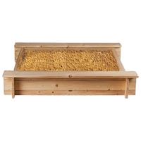 Homokozó Tetővel - natúr, fa (120/21/120cm) - Mömax