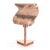 Tischleuchte Rame Kupferfarben max. 22 Watt - Kupferfarben, Design, Metall (25/40cm)