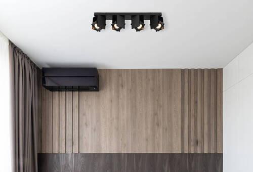Strahler Rory in Schwarz max. 5 Watt - Schwarz, Design, Metall (61,2/8,4/15,7cm) - Globo