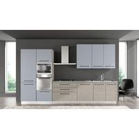 Kuhinjski Blok Line, Z Aparati, 360 Cm - siva/črna, Moderno, kovina/leseni material (360/60/216/240cm) - Mömax