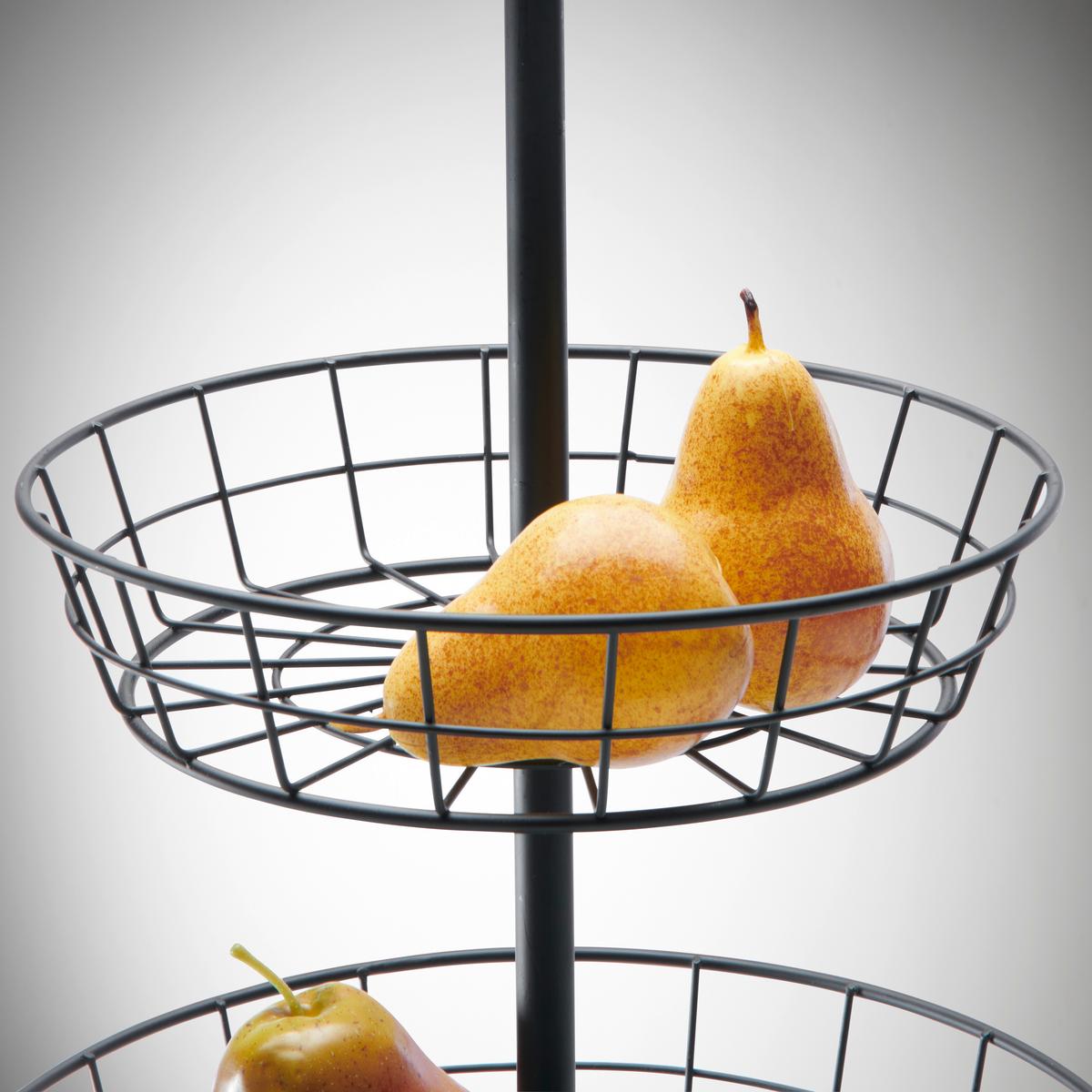 Obstschale Big aus Eisen in Schwarz - Schwarz, Modern, Metall (32,5/62cm) - Mömax
