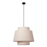 LAMPA WISZĄCA 21435/60/38 - TRIBUTE - czarny/biały, Lifestyle, tkanina (60/180cm) - Lucide
