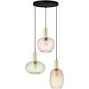 HÄNGLAMPA BUNTI - pink/grön, Modern, metall/glas (45/45/120cm)