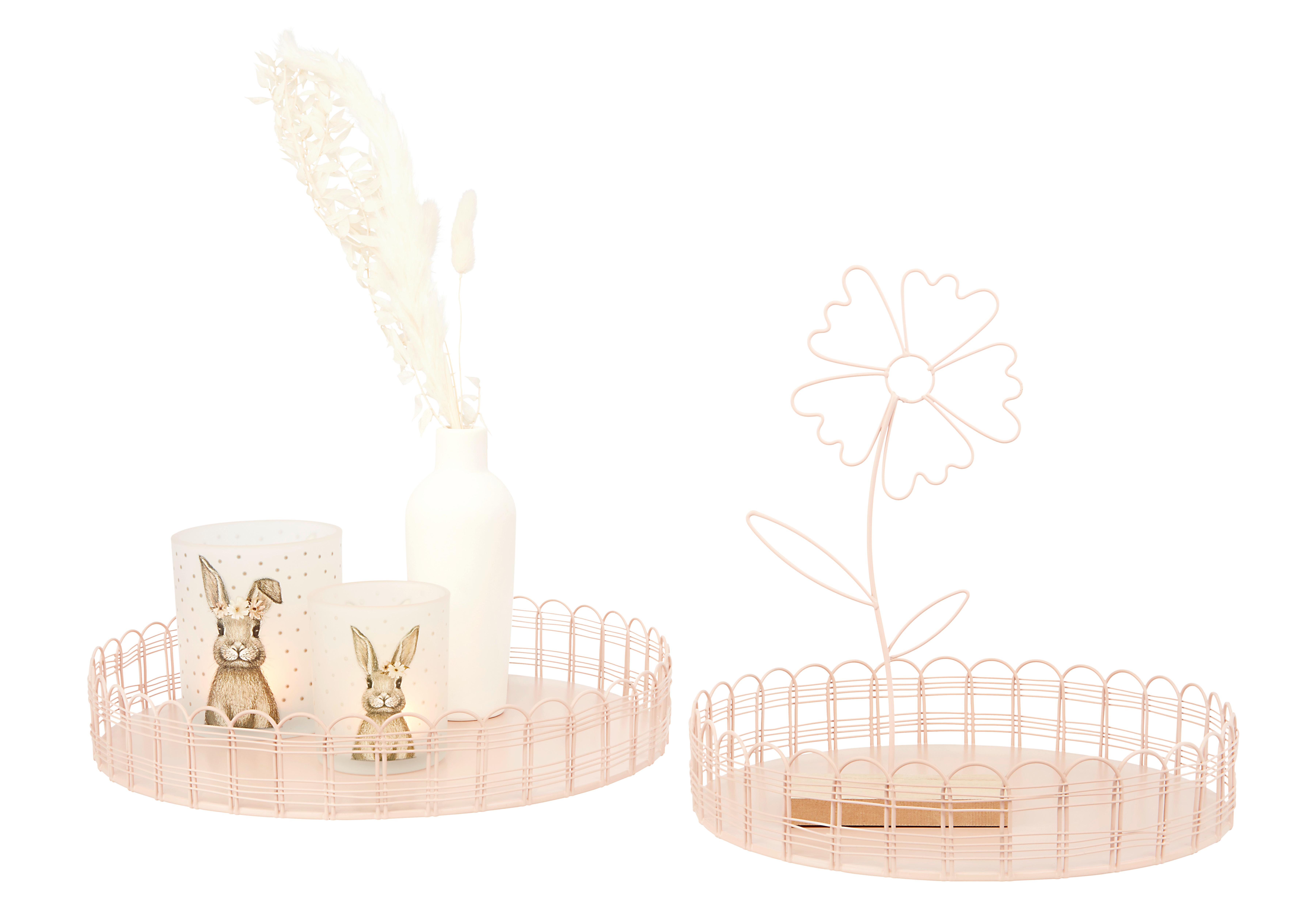 Teelichthalter Bella Hellrosa - Hellrosa, Basics, Kunststoff (7/8,3cm) - Modern Living