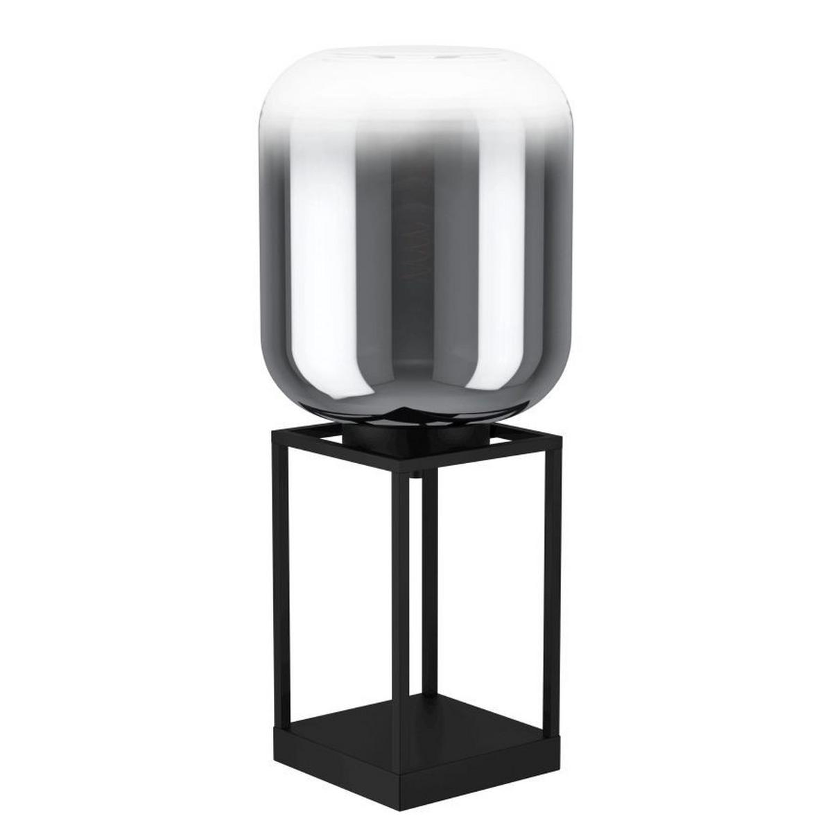 Tischleuchte 39988 Bulciago - Schwarz, Basics, Glas/Metall (25/59/25cm) - Eglo