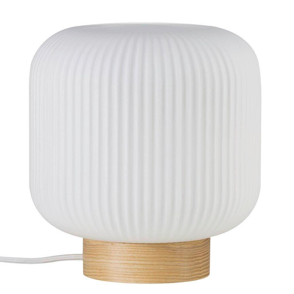 LAMPA STOŁOWA MILFORD TILA HOLZ / JAPANDI - kolor jesionowy/biały, Natur, drewno/szkło (20/20cm) - Nordlux
