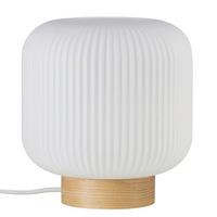 LAMPA STOŁOWA MILFORD TILA HOLZ / JAPANDI - kolor jesionowy/biały, Natur, drewno/szkło (20/20cm) - Nordlux