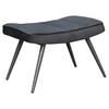 Hocker Uta Schwarz Samt - Schwarz, MODERN, Holzwerkstoff/Textil (60/39/41cm) - MID.YOU