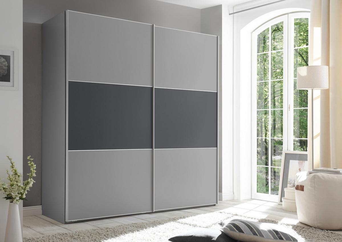 Ormar S Kliznim Vratima Includo - siva/antracit, Design (225/222/68cm) - Premium Living