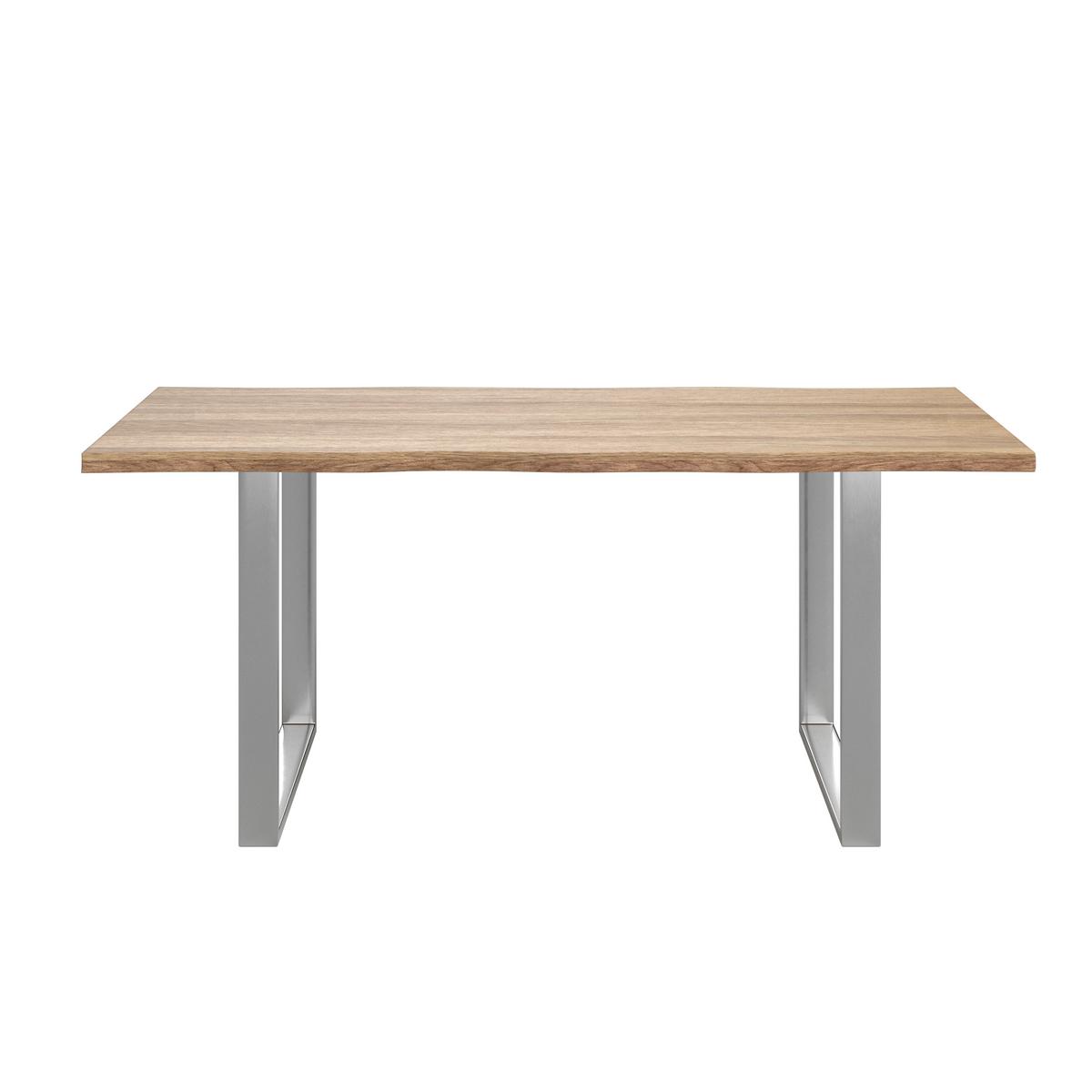 Tischgestell Noah Edelstahlfarben - Edelstahlfarben, Modern, Metall (78/72/7,5cm) - Mömax